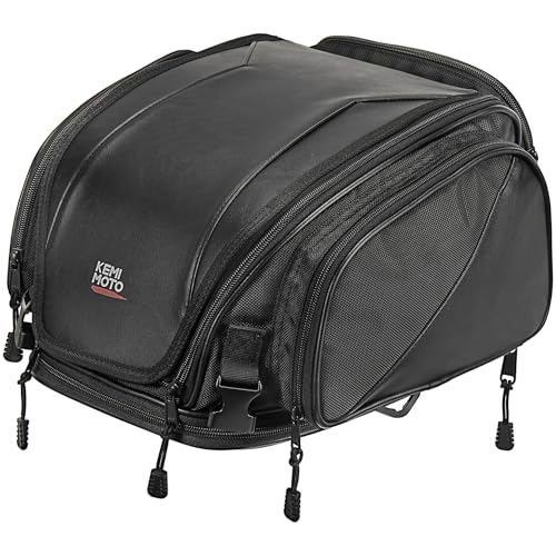 ツーリングバッグ Amazon | KEMIMOTO シートバッグ バイク 拡張機能あり 18-22L